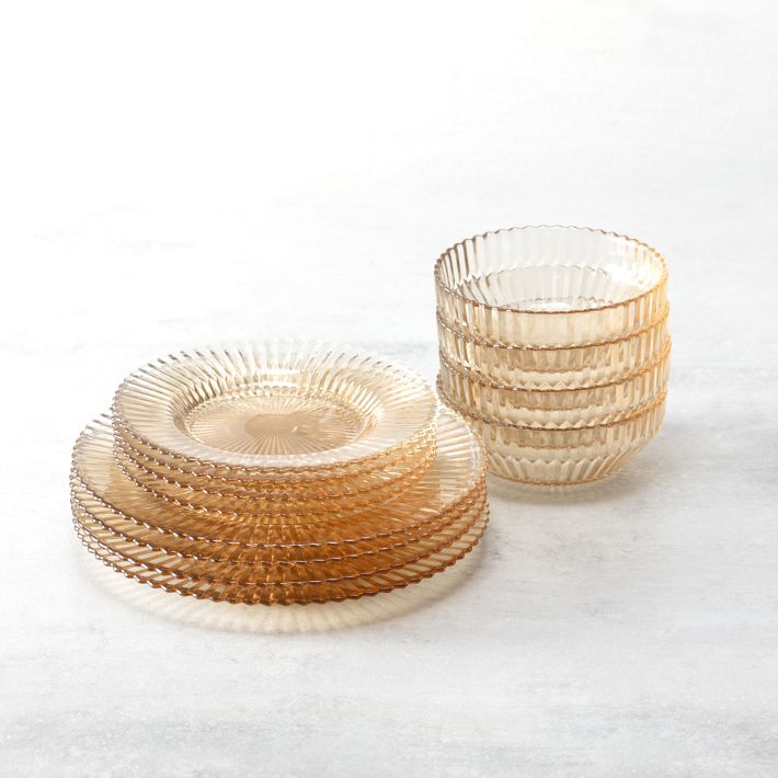 Archie Glass Dinnerware (Set of 12) | West Elm