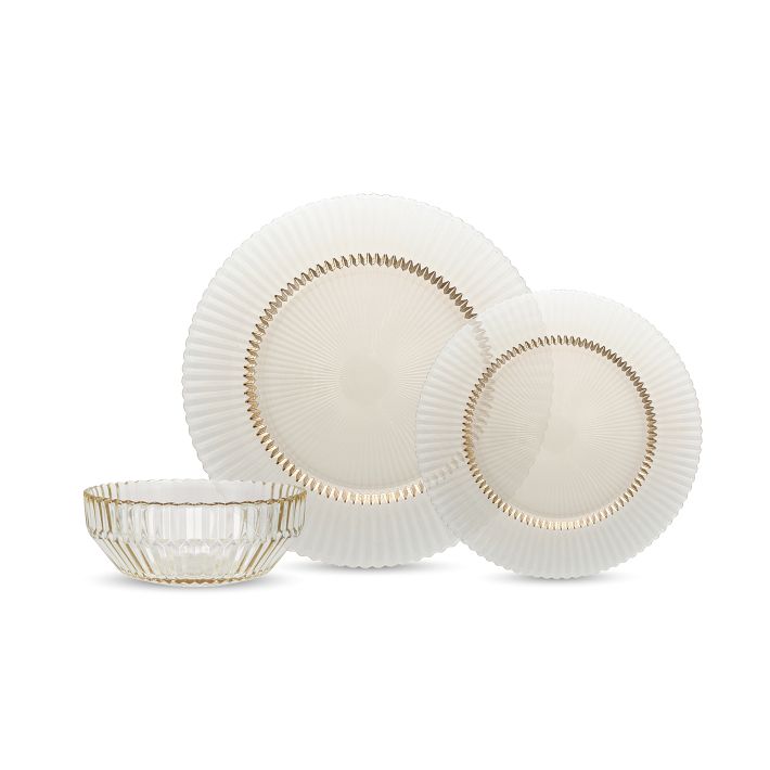 【12個セット】westelm Archie Glass Dinnerware セット Archie Glass Dinnerware (Set of 12) | West Elm