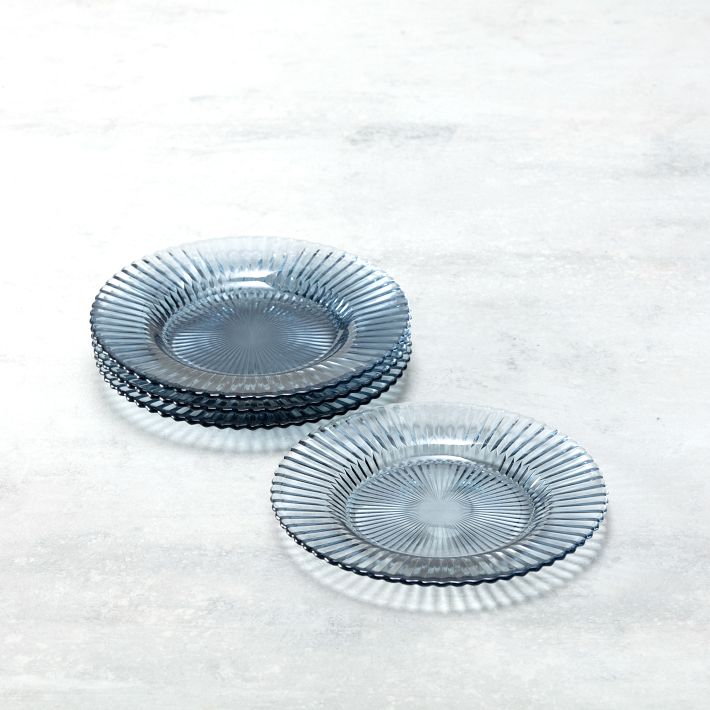 Archie Glass Salad Plates (Set of 4) | West Elm