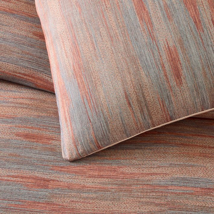 Silky TENCEL™ Striated Duvet Cover & Shams - Clearance