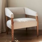 Angled Arm Club Chair