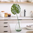 Faux Green Monstera Leaf Stem