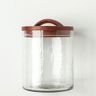 Creative Women Hammered Glass Canister