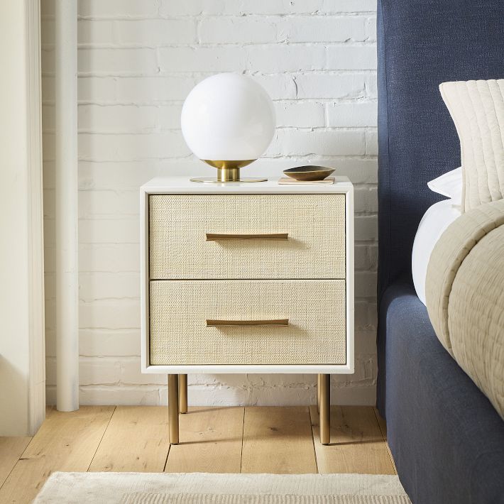 Margot Raffia Nightstand 20.5 West Elm
