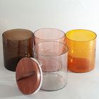 Creative Women Hammered Glass Canister