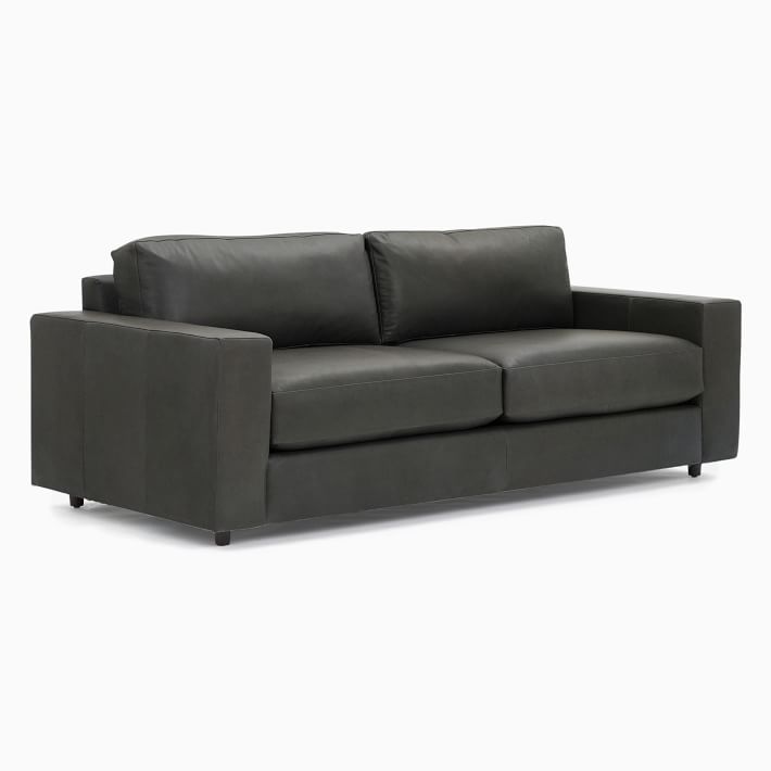 Urban 73 Sofa Poly Fill Ludlow Leather Brown Mace West Elm