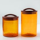 Creative Women Hammered Glass Canister