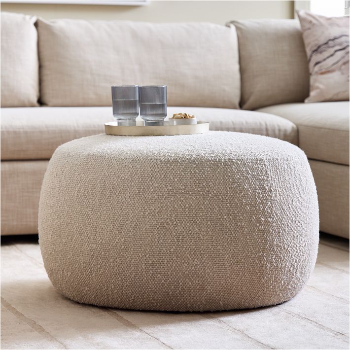 Cobble Round Ottoman Medium