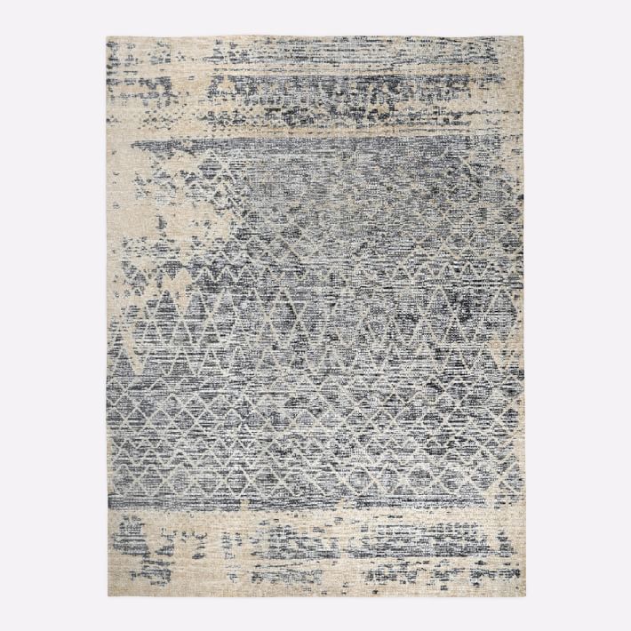 Hand-Knotted Fragment Rug | West Elm