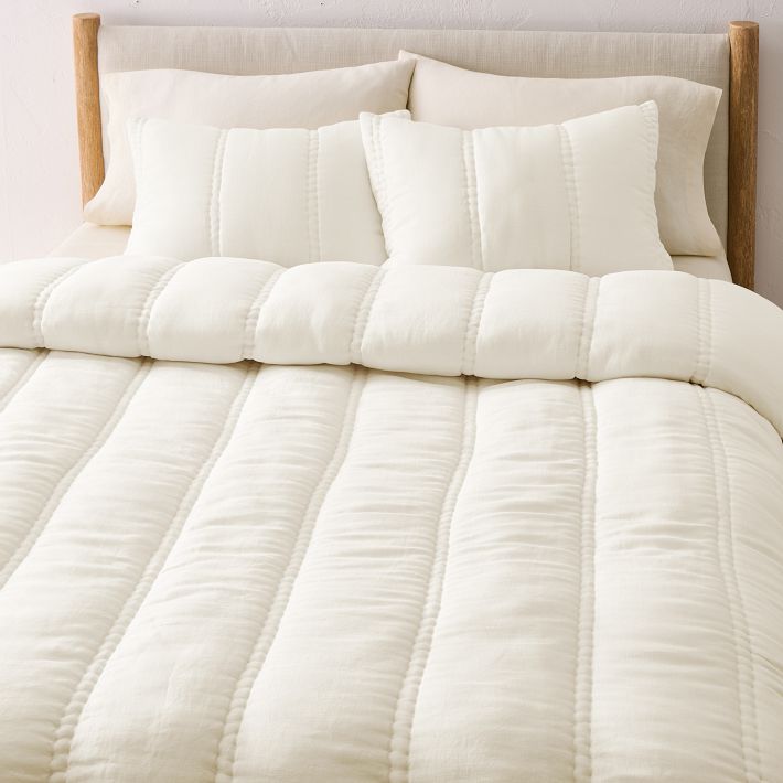 Queen size - European Flax Linen Comforter & Shams