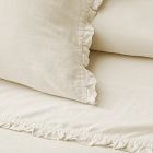 European Flax Linen Ruffle Sheet Set