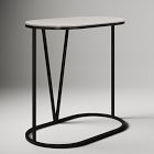 Rivera C-Shaped Side Table - Quartz