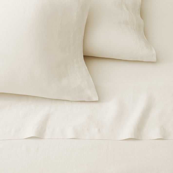 Linen Sheet Set in Alabaster