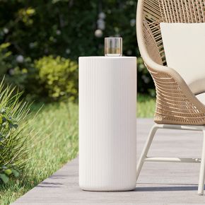 Kos Indoor/Outdoor Concrete Drink Table (10") | West Elm
