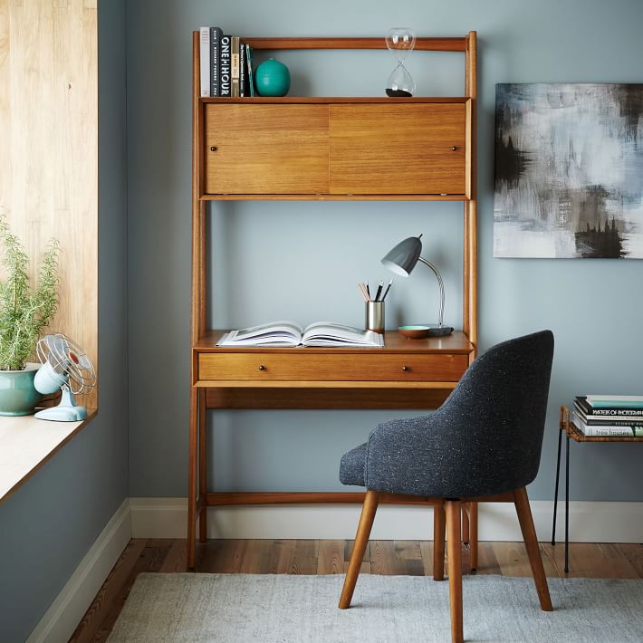 Mid Century Wall Desk Timeless Elegance West Elm