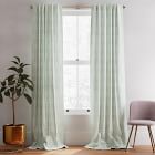 Cotton Canvas Stamped Dot Curtains (Set of 2) - Light Pool