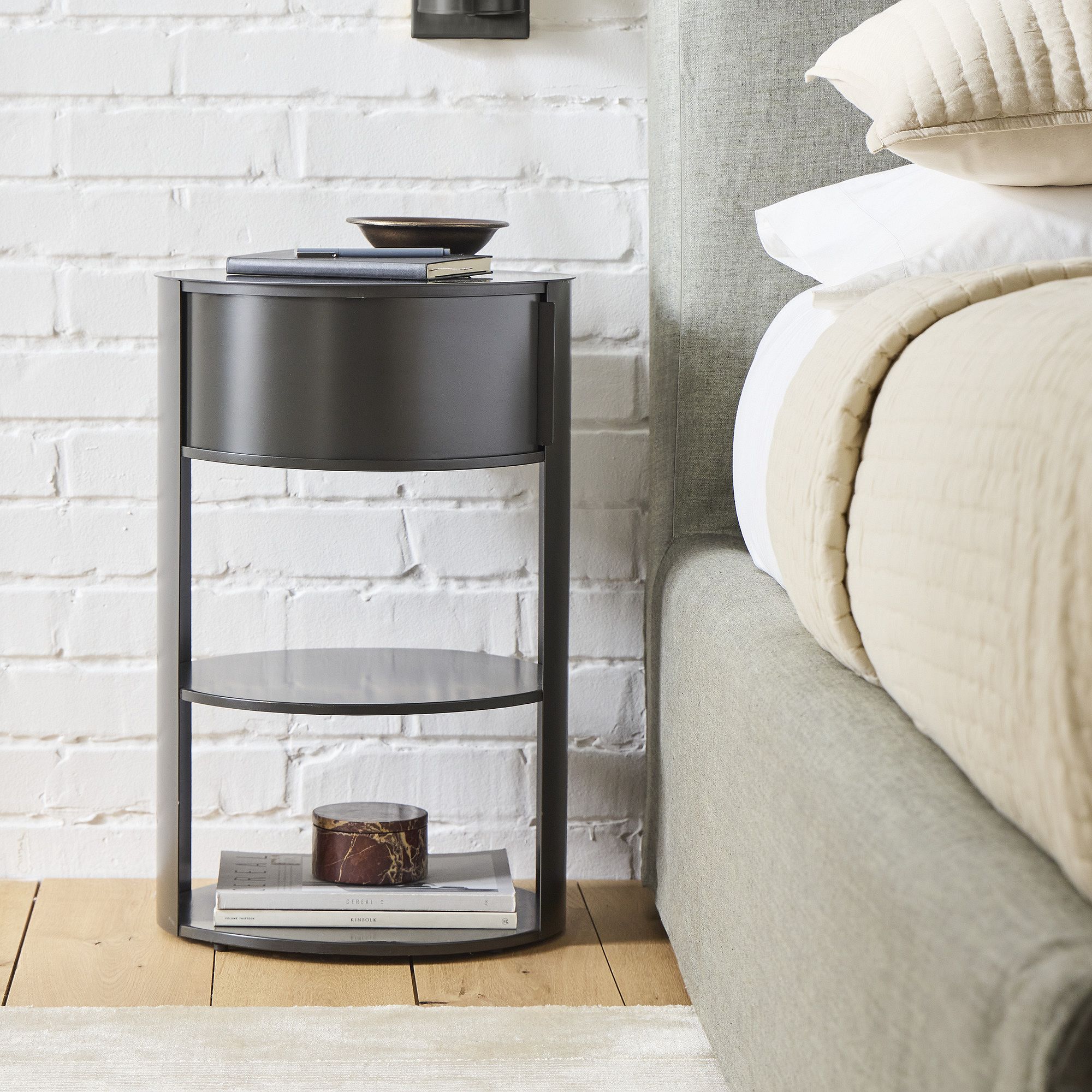 Belle Nightstand - 15.4" Steel Frame Furniture