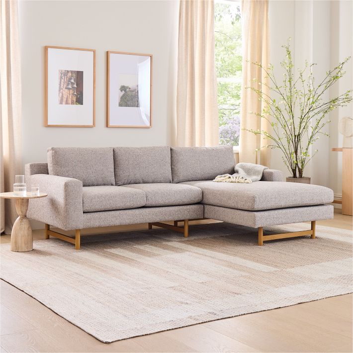 Eddy 2 Piece Chaise Sectional 92 West Elm