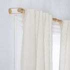 European Flax Linen Curtain, White, 48"x84"