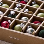 Festive Glass Ball Ornaments (Set of 25)