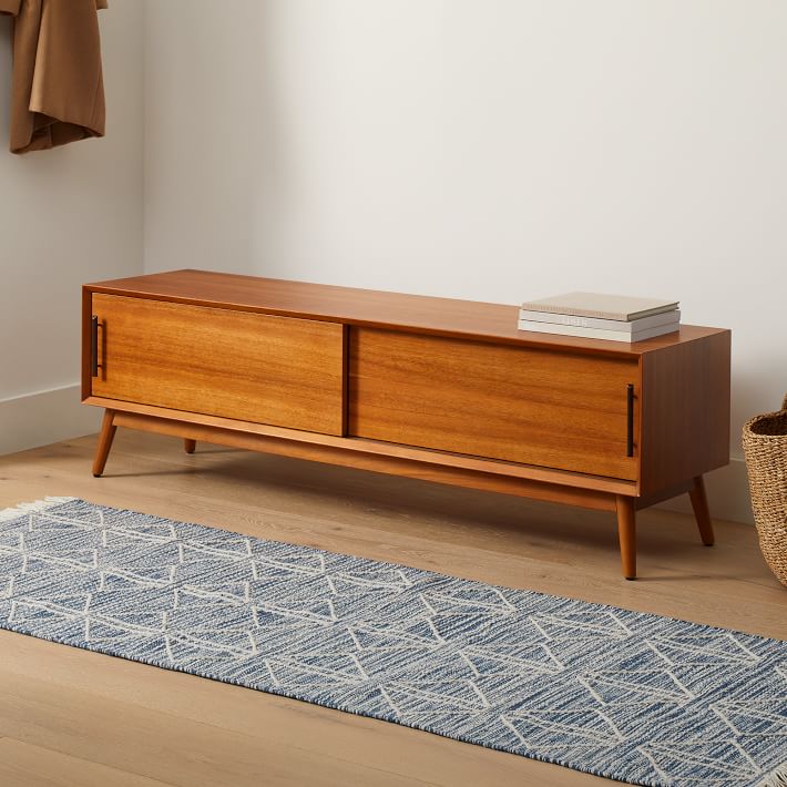 Mid-Century Storage Bench (42&quot;&ndash;62&quot;)