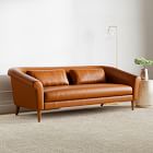 Parlor Leather Sofa (60&quot;&ndash;82&quot;)