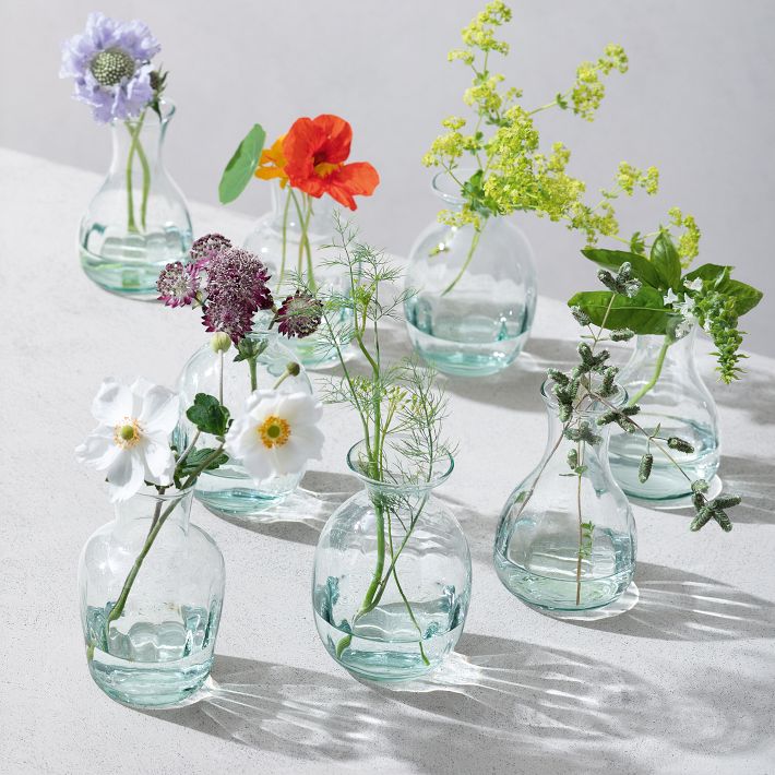 Mia Mini Recycled Glass Vases (Set of 3)