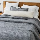 European Flax Linen Linework Quilt &amp; Shams - Clearance