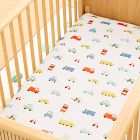 Organic Carpool Critters Crib Fitted Sheet