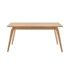 Curved Splayed Leg Extendable Dining Table (63&quot; &ndash; 83&quot;)