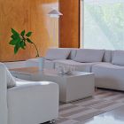 Billy Cotton Curved Armless Modular Sofa (94.5&quot;)