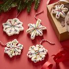 Felt Multicolor Snowflake Ornaments (Set of 6)