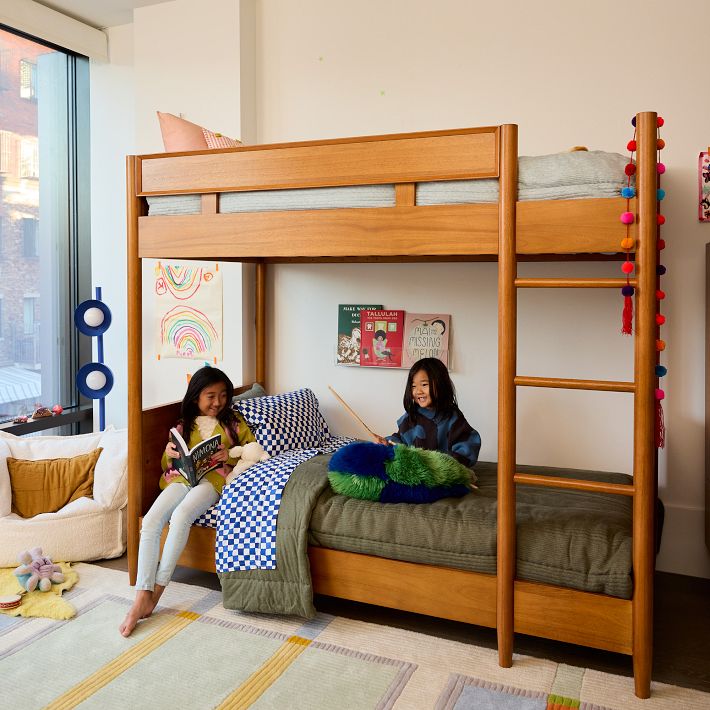 Mid Century Twin Bunk Bed