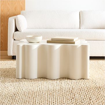 Fluted side table west elm top