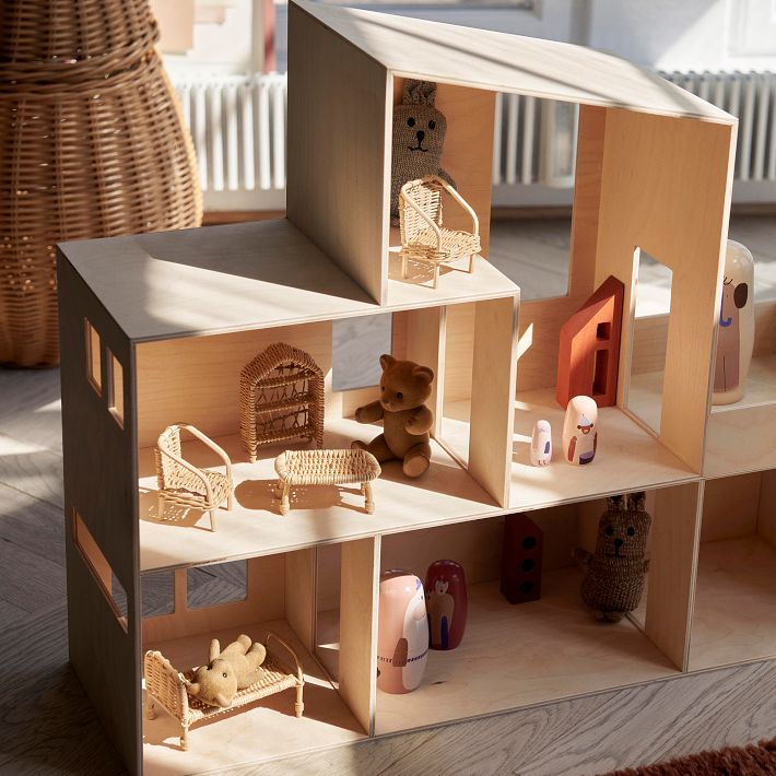 ferm LIVING Rattan Dollhouse Furniture (Set of 5)