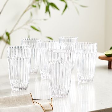 【６個セット】westelm Archie Glass カップス Archie Glass Coupes (Set of 6) | West Elm