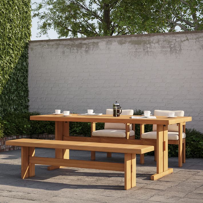 Monterey Outdoor Teak Extendable Dining Table (77&quot;&ndash;107&quot;)