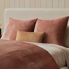 Crinkle Velvet Duvet Cover & Shams - Clearance