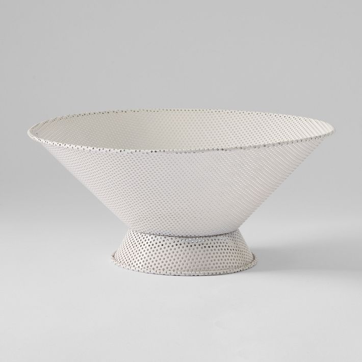 Billy Cotton Perforated Metal Fruit Bowl - Modern Design