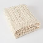 Made*Here New York Cotton Braided Chunky Cable Throw