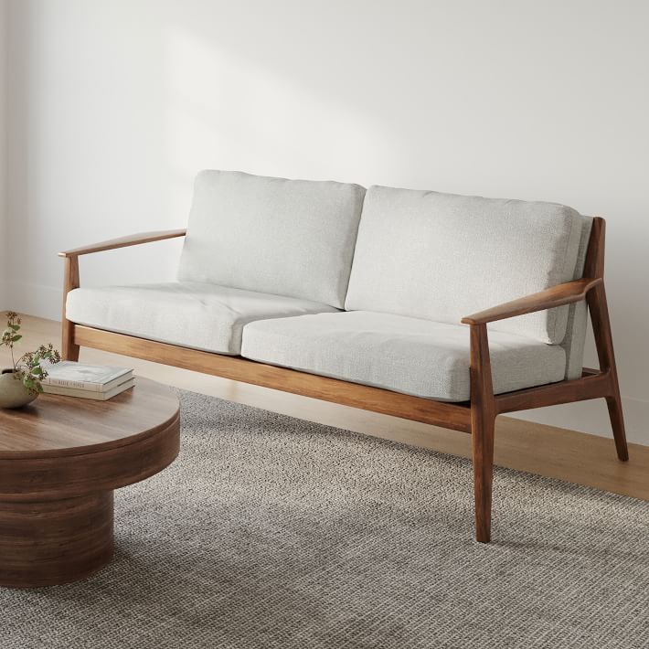 Mid-Century Show Wood Sofa (66&quot;)