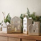 Ceramic Village Tealight Candleholders
