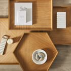 Modern Marquetry Wood Trays - Ashwood