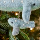 Baby's First Holiday Felt Whale Ornament