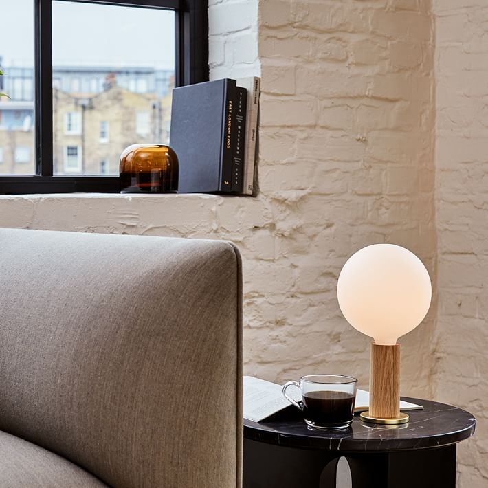 Tala Knuckle Table Lamp w/Sphere IV Bulb | Modern Light