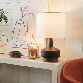 【おしゃれ】WEST ELM Wood & Ceramic Table (22) ランプ Wood & Ceramic Table Lamp | Modern Light Fixtures | West Elm