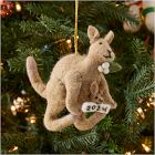 Baby's First Holiday Felt Kangaroo Ornament