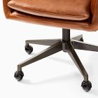 Helvetica Leather Swivel Office Chair