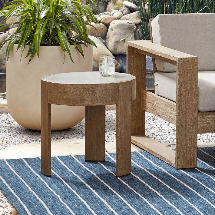 Portside Outdoor Round Side Table 20
