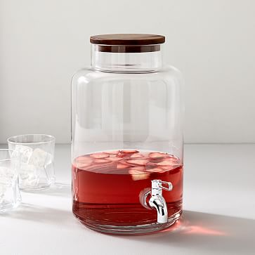 Pure Drink Dispensers, Glass Drink Dispenser, Wood